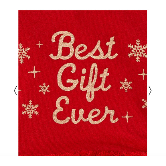 **NWT Children's Place Red W/Glitter "Best Gift Ever" Christmas Tutu Dress -6-9M - Picture 4 of 10